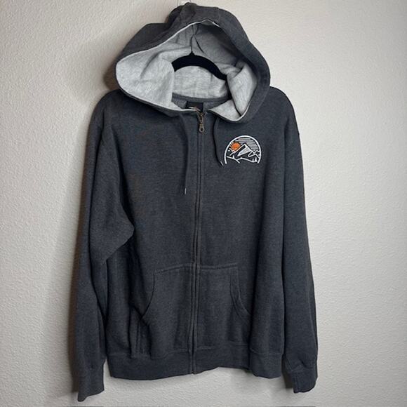 Prairie Mountain Montana Big Sky Gray Hoody Sz Large - Picture 1 of 12